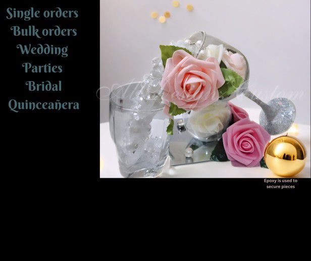 Bridal/Wedding/Home Wine Glass Centerpiece 