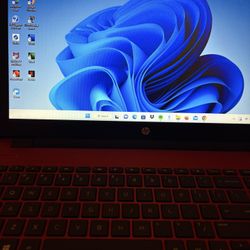 HP Laptop, red Color Touch Screen