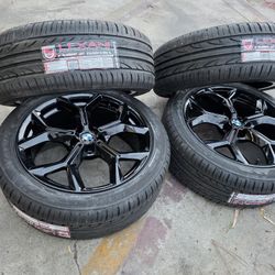 ORIGINAL 19" BMW X3 Wheels 2018-2024 Glossy Black Satin Wheels With New 