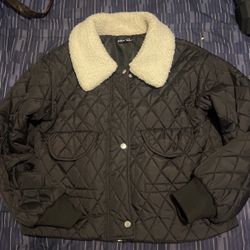 SHEIN PUFF JACKET BLK 