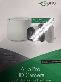 ARLO PRO 2 DOOR BELL, BASE AND CHIME