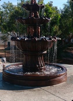 8 foot fountain waterfall