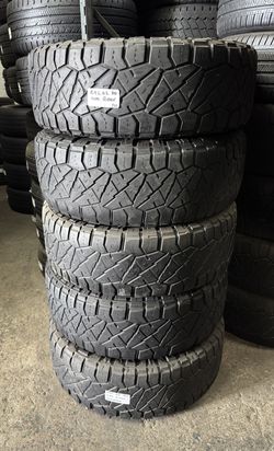 ✔️ Set of 4 Used Tires LT295/65R20 NITTO RIDGE GRAPPLER 295/65R20 TRUCK 4X4 JEEP 295 65 20