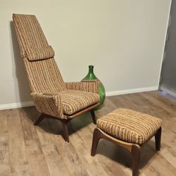 Vintage Mid Century Modern Adrian Pearsall Highback Chair 