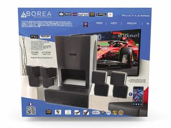 BOREA BR08 7.1.2 Wireless Home Theater System 2800W 8K UHD - NEW Sealed - 8 Speaker Pack