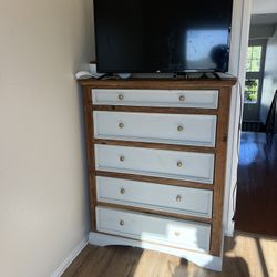 Gorgeous refurbished solid wood dresser