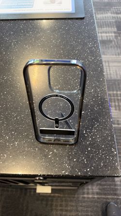 Clear iPhone Case with MagSafe Ring and Kickstand