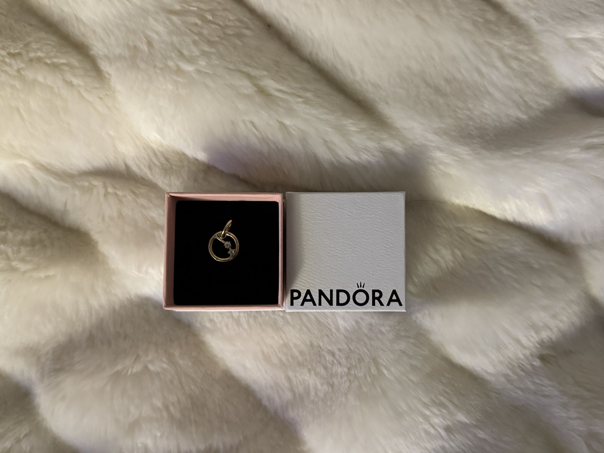 Gold Pandora Aries Zodiac (March) Charm