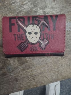 Loungefly Friday the 13th Jason Mask Trifold Wallet, f