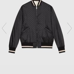 Gucci Reversible Bomber Jacket (Black/Beige) - AUTHENTIC NEW