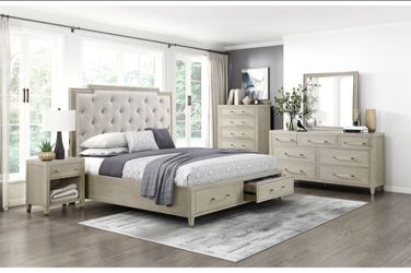 4 PC BEDROOM SET NEW IN BOX (MATTRESS AND CHEST SOLD SEPARATELY)