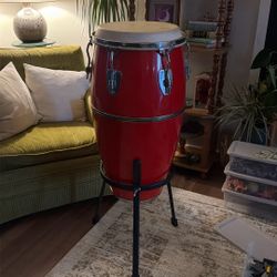 Red Conga Drum