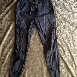 Men’s Navy Blue Joggers - Size Small - Decent Condition