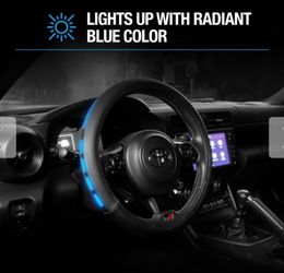 Blue LED Steering Wheel Cover