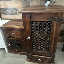 Wood Wine Cabinet & Wood Storage Cabinet