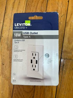 Leviton Decora 15 Amp USB Charger Outle