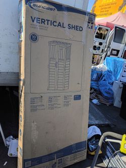 Suncast Vertical Shed 6 ft Outdoor Storage