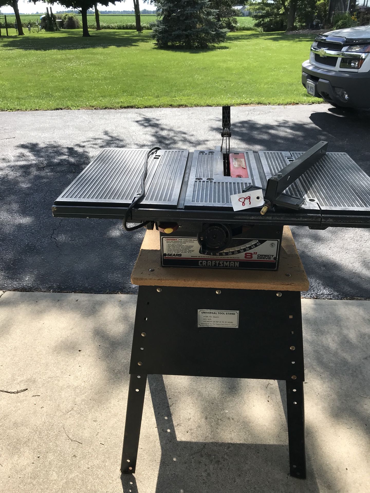 Craftsman 8” direct drive table saw