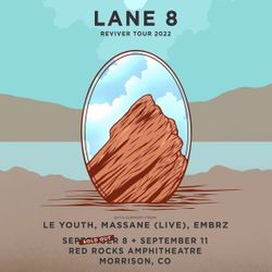2 Lane 8 Red Rocks Tickets For 9/7