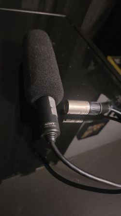 Sony Electret Condenser Microphone w/ Windscreen & XLR Connector