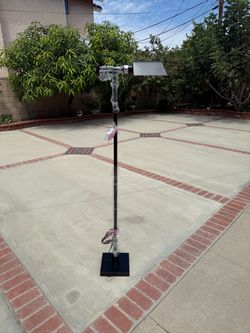 Floor lamp for living room with adjustable base and with control