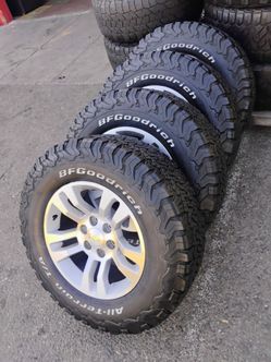 Chevy and GMC wheels LT275/70/18" BFGoodrich