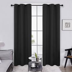 Blackout curtains Black