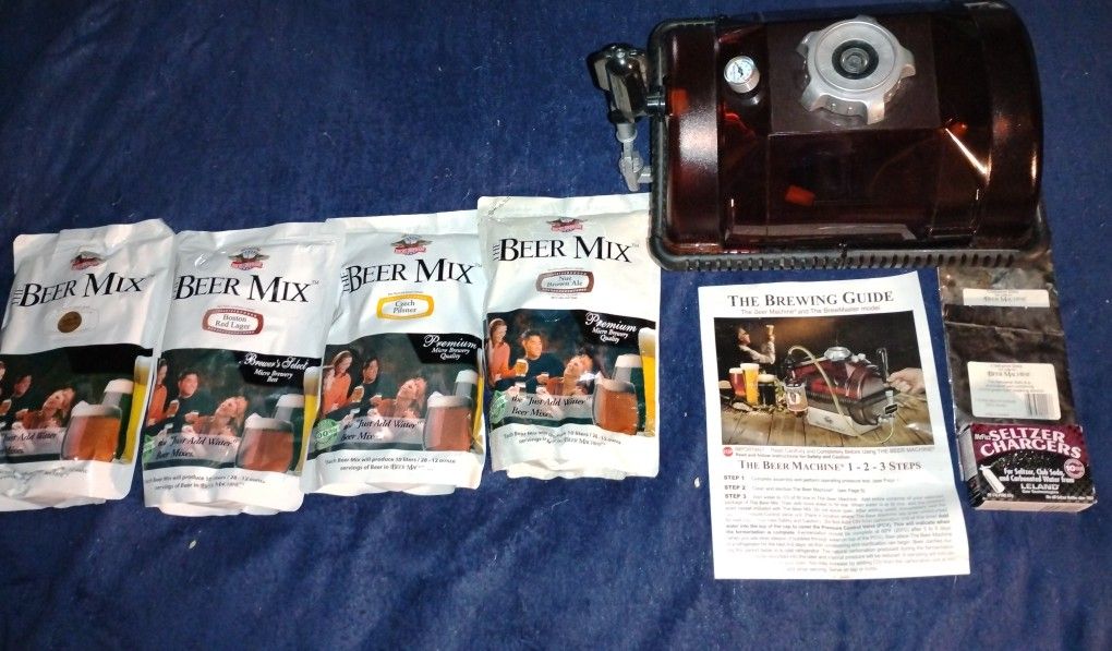 "The Beer Machine"- Complete beer maker-Comes With Mixes