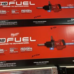 Milwaukee M18 FUEL 18V Lithium-Ion Brushless Cordless 1 in. Impact Wrench Extended Reach D-Handle (Tool-Only)