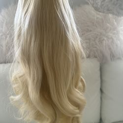 Platinum  Blond 18-22” Human Hair Wig