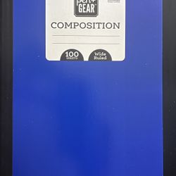 NEW Composition book 100 Pages, 9.75" x 7.5" Pen+Gear, Back to school