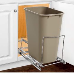 LYNK PROFESSIONAL® Pull Out Trash Can Under Cabinet - Under Sink Trash Can Storage - Trash Cabinet - Trash Can Pull Out - Sliding Pull Out for Kitchen