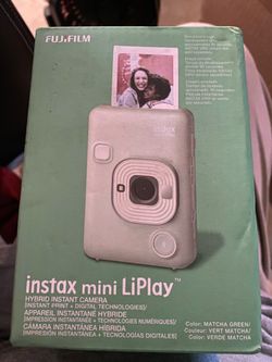 Fujifilm - instax mini LiPlay Hybrid Instant Camera - Matcha Green