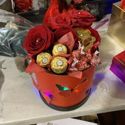 Round Butterfly Light Up Box 