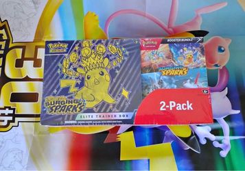 Pokémon Surging Sparks Elite Trainer Box + Booster Bundle 2-Pack