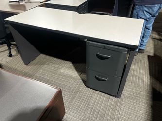 Desk with pedestal