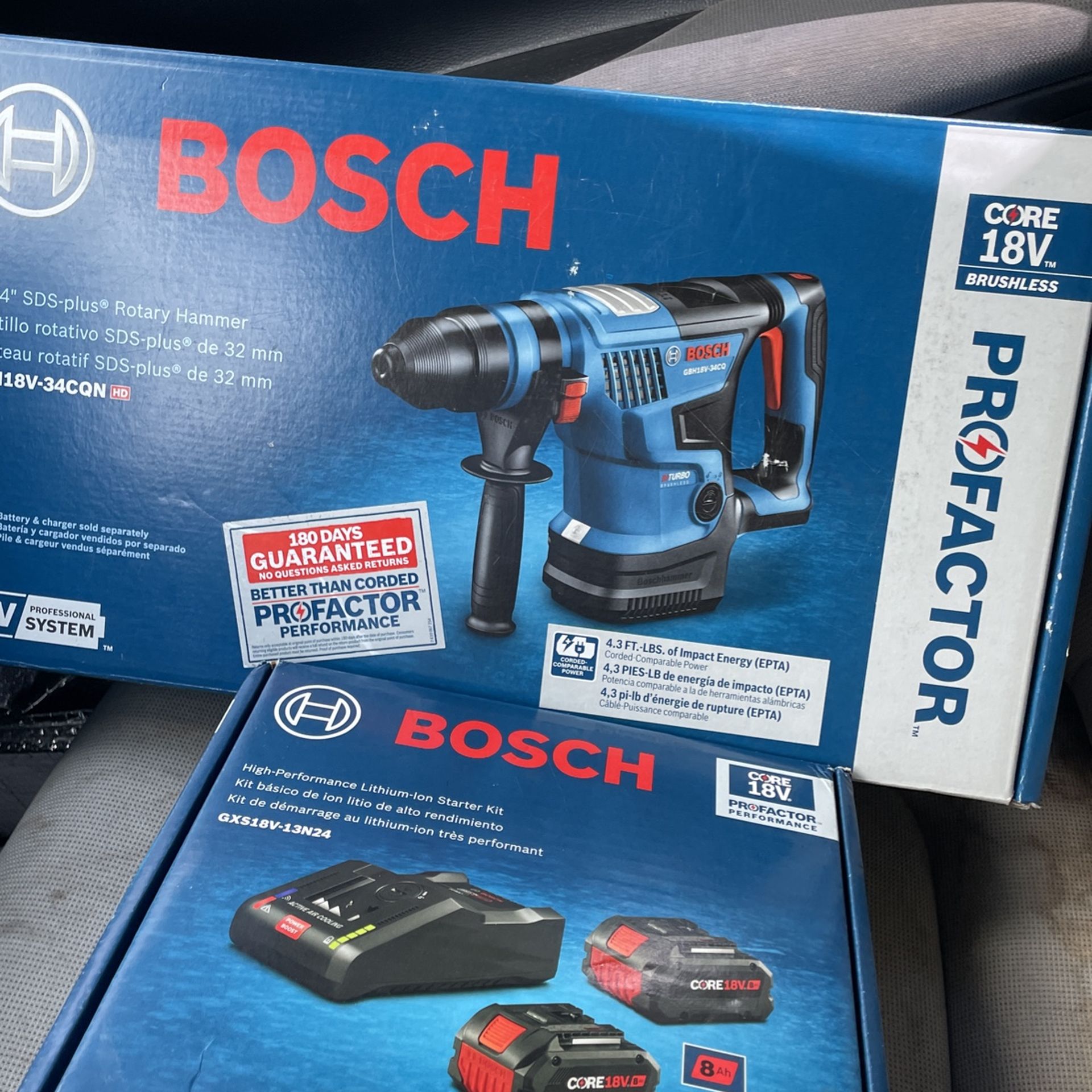 Bosch Hammer Drill With Batteries And Charger 
