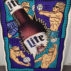 Lite Beer Advertising Sign Volleyball 