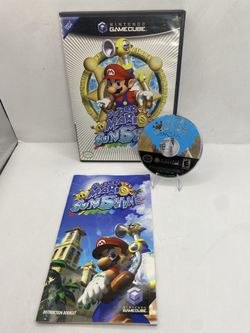 Super Mario Sunshine Nintendo GameCube, 2002 NOT FOR RESALE Complete black label