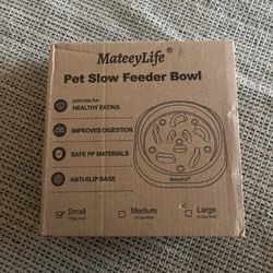 Pet Slow Feeder Bowl 2pk NEW Small