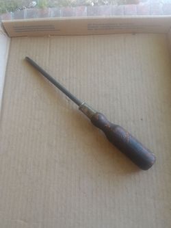 Vintage Screwdriver with Wooden Handle