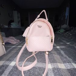 Pink GUESS Leather Bag