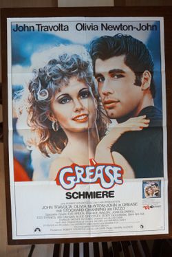 Original Grease German Movie Poster 1978
