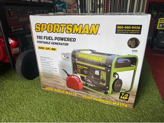 New sportsman 4000 watt tri fuel generator