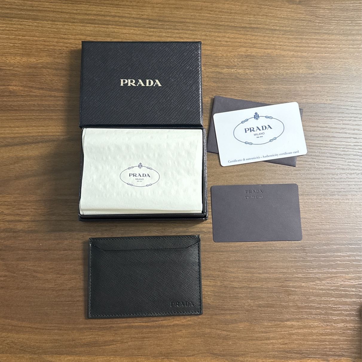 Prada Saffiano Wallet New In Box 