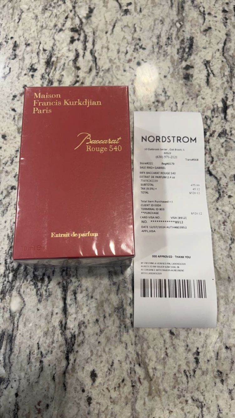 maison francis kurkdjian baccarat rouge 540