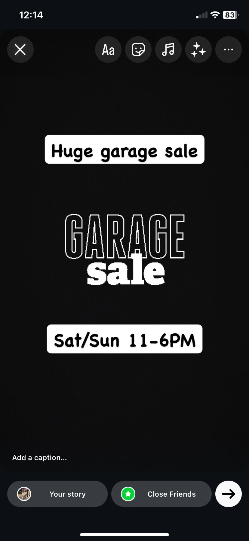 Garage Sale