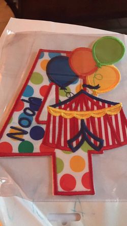 Circus theme iron on