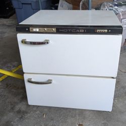 Salon Towel Warmer Dual - Hotcabi EK-10 TAIJI Vintage ~90s, Only Top Drawer Working