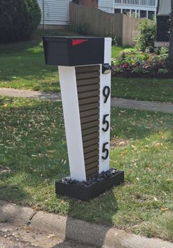 MailStand, Handcrafted MailBox, Custom Mailbox, Creative Design,Composite Post